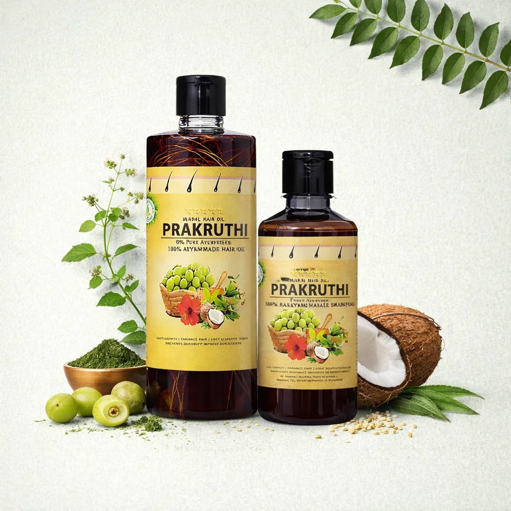 500ML Hair Oil + 250ML Shampoo Free - 3-4 Month Combo Package