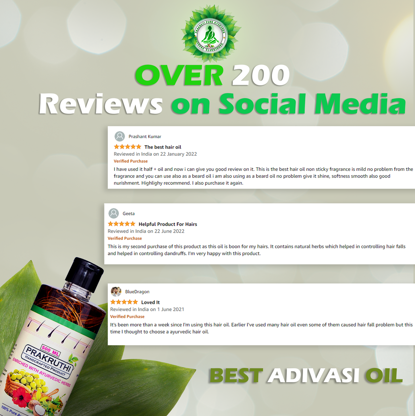 🔻500 ML (Hair Growth 4 Month package) 2X Growth hair oil