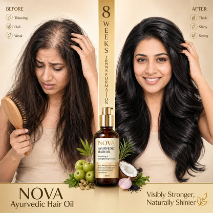 NOVA Ayurvedic Black Hair Oil - 50ml