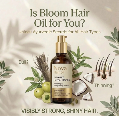 NOVA Ayurvedic Black Hair Oil - 50ml