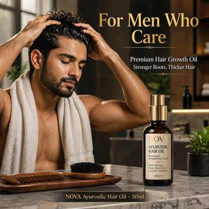 NOVA Ayurvedic Black Hair Oil - 50ml