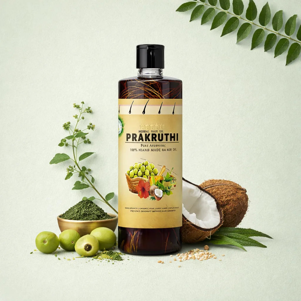 1000ML Ayurvedic Hair Oil - 8 Month Full Course Package