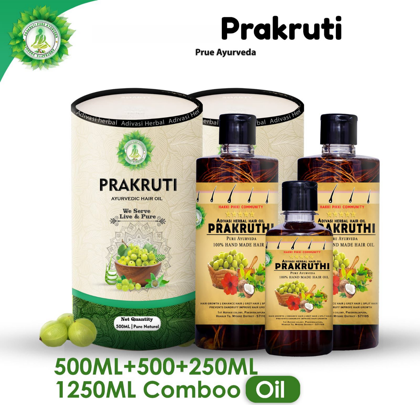 🔺1000ML HAIR OIL & 250ML SHAMPOO (8 Month Hair Growth package 📦)